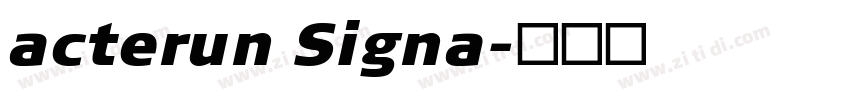 acterun Signa字体转换